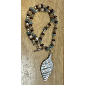 Reiki Infused Leaf Necklace